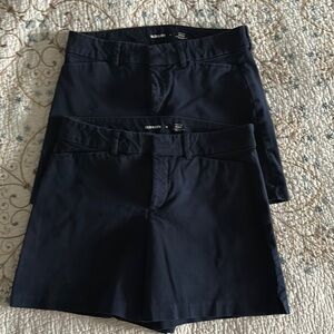 2 pair Old Navy High Rise Pixie navy shorts ladies size 4